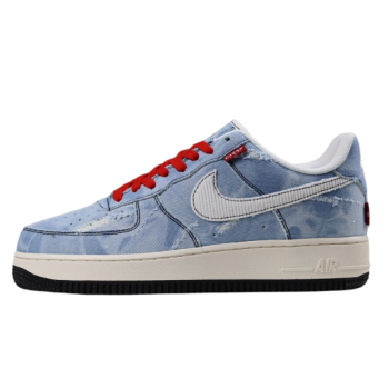 LOUIS VUITTON X NIKE AIR FORCE 1 LOW 07 BLUE DEMIN