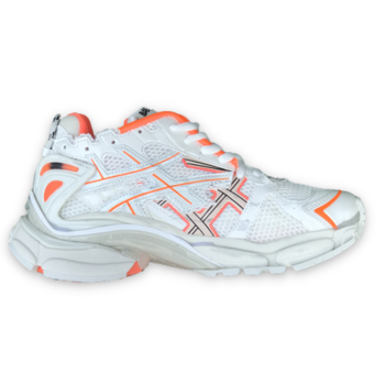 BALENCIAGA WHITE ORANGE RUNNER SNEAKERS