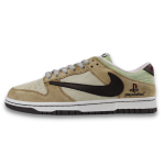 TRAVIS SCOTT X NIKE SB DUNK LOW PLAYSTATION DARK BROWN RED