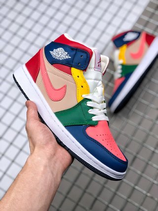 NIKE AIR JORDAN 1 MID MULTICOLOR
