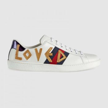 GUCCI 2019 EMBROIDERED SNEAKER LOVED