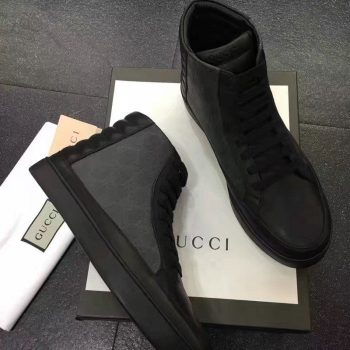 GUCCI 2019 HIGH-TOP SNEAKER BLACK