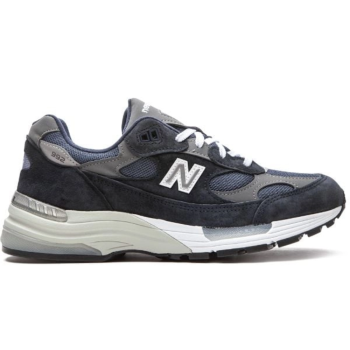 NEW BALANCE 992 MADE IN USA DARK NAVY SNEAKERS