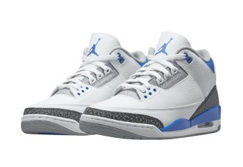 NIKE AIR JORDAN 3 RACER BLUE SNEAKERS