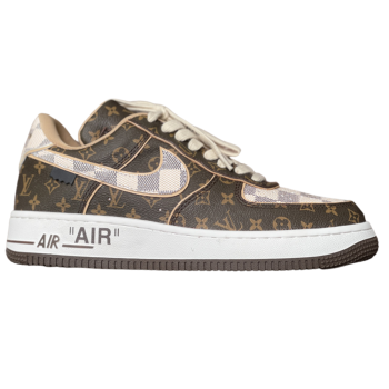 LOUIS VUITTON X NIKE AIR FORCE 1 BEIGE SNEAKERS