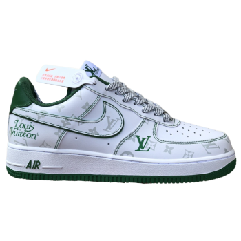 LOUIS VUITTON X NIKE AIR FORCE 1 LOW 07 GREEN SNEAKERS