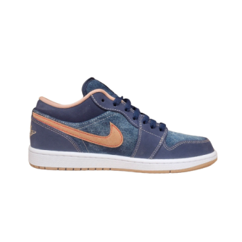 NIKE AIR JORDAN 1 LOW DENIM MIDNIGHT NAVY SNEAKERS