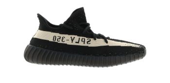 ADIDAS BOOST350 V2 CORE BLACK WHITE