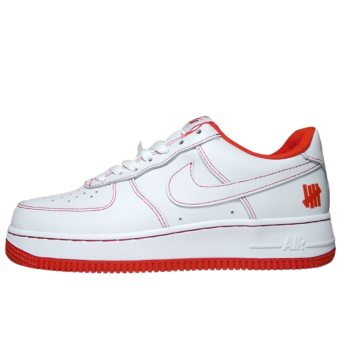 UNDEFEATED X NIKE AIR FORCE 1 07 LOW WHITE RED