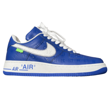 LOUIS VUITTON X NIKE AIR FORCE 1 BLUE SNEAKERS