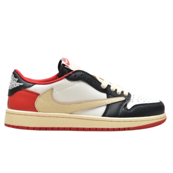TRAVIS SCOTT X AIR JORDAN 1 RETRO LOW BLACK RED