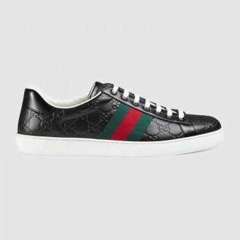 GUCCI 2019 SIGNATURE SNEAKER BLACK