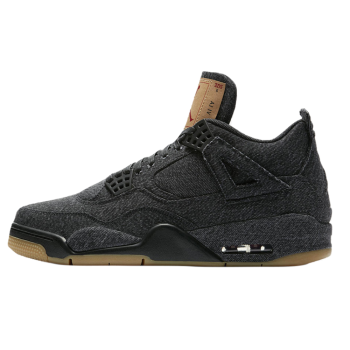 LEVI'S X NIKE AIR JORDAN 4 BLACK DENIM