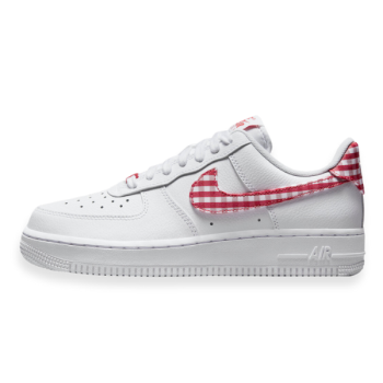 NIKE WMNS AIR FORCE 1 LOW RED GINGHAM DZ2784-101