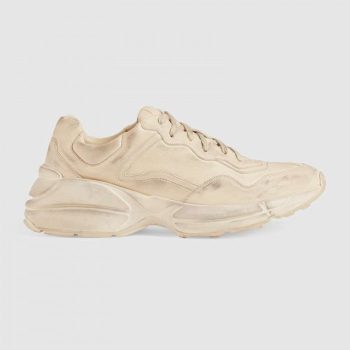 GUCCI 2019 RHYTON LEATHER SNEAKER