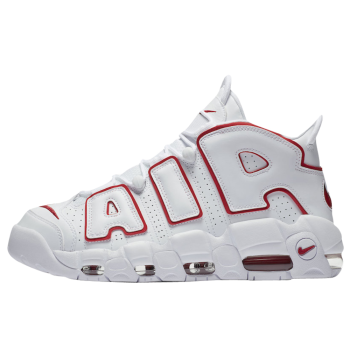 NIKE AIR MORE UPTEMPO WHITE VARSITY RED