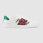 GUCCI 2019 EMBROIDERED SNAKE SNEAKER