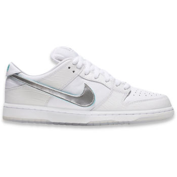 DIAMOND SUPPLY CO. X NIKE SB DUNK LOW WHITE SNEAKERS
