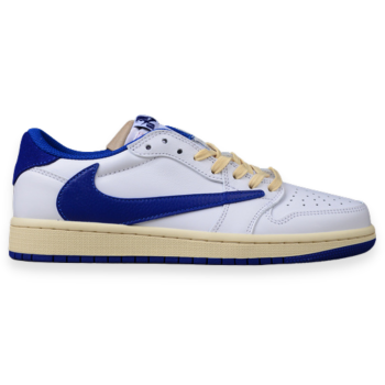 TRAVIS SCOTT X NIKE AIR JORDAN 1 LOW OG SAIL BLUE SNEAKERS