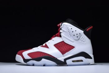 NIKE AIR JORDAN 6 RETRO CARMINE WHITE/RED/BLACK