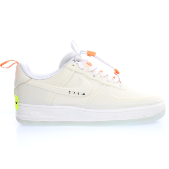 NIKE AIR FORCE 1 SAIL ATOMIC ORANGE SNEAKERS