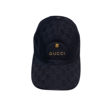 GUCCI CANVAS BASEBALL HAT BLACK
