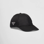 PRADA RENYLON BASEBALL CAP BLACK